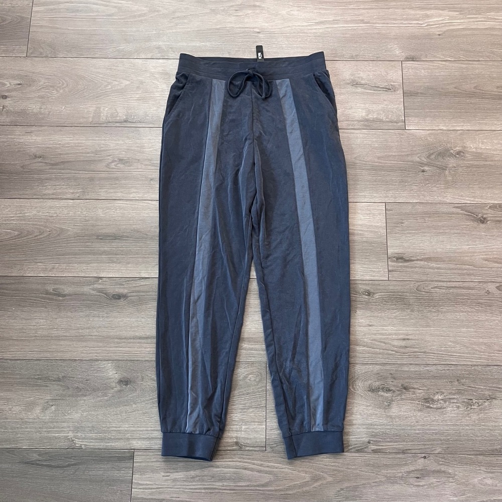 Victoria Sport Gray Side Stripe Drawstring Jogger Pants Small NWT